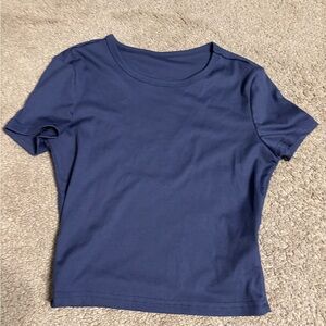 SHEIN Navy Short Sleeve Tee